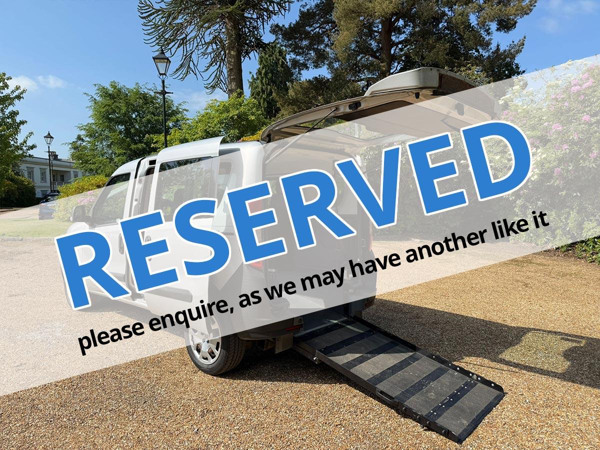 Fiat Doblo 1.4 16V Pop 5dr – Wheelchair Accessible Vehicle (WAV) 